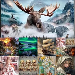 One 5D DIY Full Drill Round Diamond Painting Kit craft art do it yourself